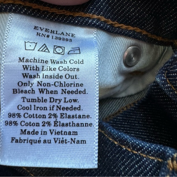 EVERLANE Dark Wash Skinny Leg Jeans Size 29 regular - Picture 14 of 15